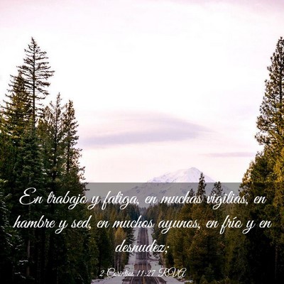 Picture 03 - 2 Corintios 11:27 RVA - En trabajo y fatiga, en muchas vigilias, en - Bible Verse Picture
