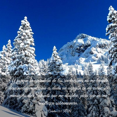 Picture 03 - 2 Corintios 12:7 RVA - Y porque la grandeza de las revelaciones no me - Bible Verse Picture