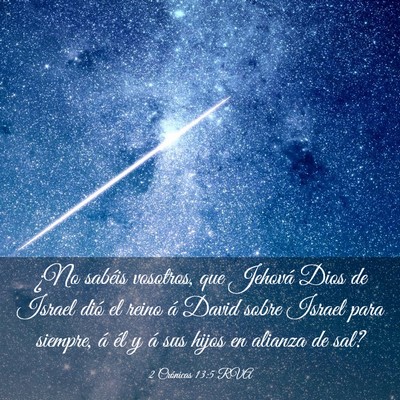 Picture 03 - 2 Crónicas 13:5 RVA - ¿No sabéis vosotros, que Jehová Dios de Israel - Bible Verse Picture