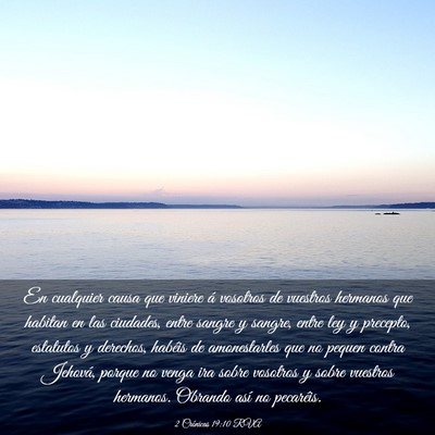 Picture 03 - 2 Crónicas 19:10 RVA - En cualquier causa que viniere á vosotros de - Bible Verse Picture