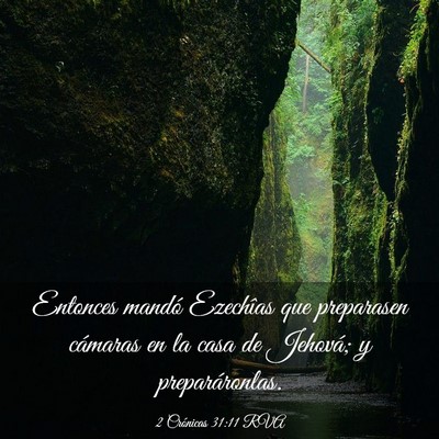 Picture 03 - 2 Crónicas 31:11 RVA - Entonces mandó Ezechîas que preparasen cámaras - Bible Verse Picture