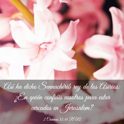 Picture 03 - 2 Crónicas 32:10 RVA - Así ha dicho Sennachêrib rey de los Asirios: - Bible Verse Picture