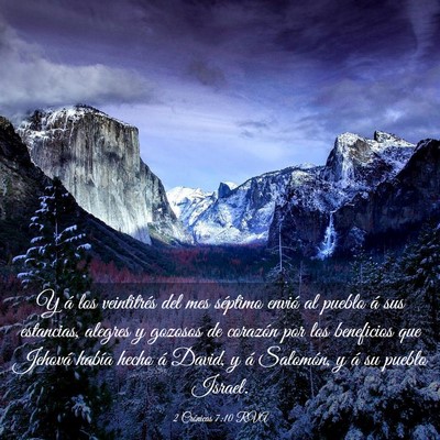 Picture 03 - 2 Crónicas 7:10 RVA - Y á los veintitrés del mes séptimo envió al - Bible Verse Picture