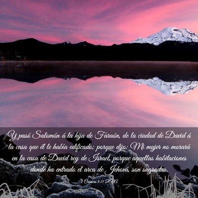 Picture 03 - 2 Crónicas 8:11 RVA - Y pasó Salomón á la hija de Faraón, de la - Bible Verse Picture