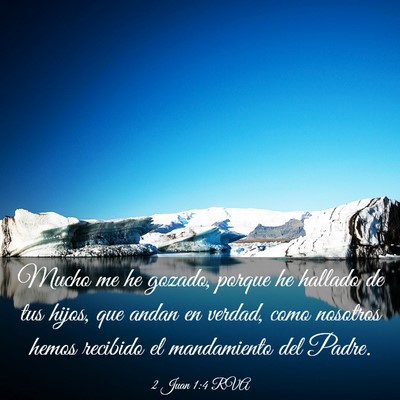 Picture 03 - 2 Juan 1:4 RVA - Mucho me he gozado, porque he hallado de tus - Bible Verse Picture