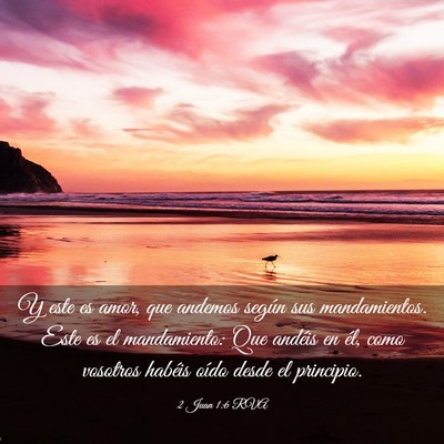 Picture 03 - 2 Juan 1:6 RVA - Y este es amor, que andemos según sus - Bible Verse Picture