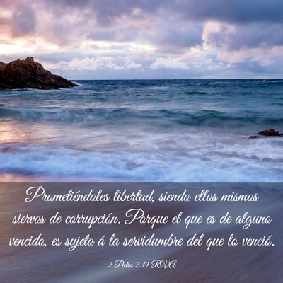 Picture 03 - 2 Pedro 2:19 RVA - Prometiéndoles libertad, siendo ellos mismos - Bible Verse Picture