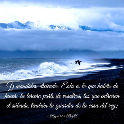 Picture 03 - 2 Reyes 11:5 RVA - Y mandóles, diciendo: Esto es lo que habéis de - Bible Verse Picture