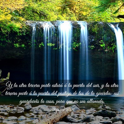 Picture 03 - 2 Reyes 11:6 RVA - Y la otra tercera parte estará á la puerta del - Bible Verse Picture