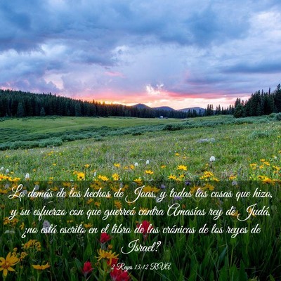 Picture 03 - 2 Reyes 13:12 RVA - Lo demás de los hechos de Joas, y todas las - Bible Verse Picture