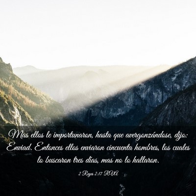 Picture 03 - 2 Reyes 2:17 RVA - Mas ellos le importunaron, hasta que - Bible Verse Picture
