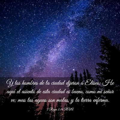 Picture 03 - 2 Reyes 2:19 RVA - Y los hombres de la ciudad dijeron á Eliseo: He - Bible Verse Picture