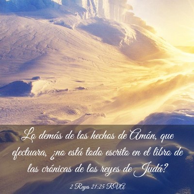 Picture 03 - 2 Reyes 21:25 RVA - Lo demás de los hechos de Amón, que efectuara, - Bible Verse Picture