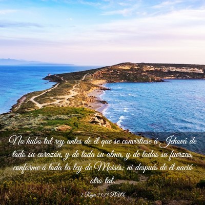 Picture 03 - 2 Reyes 23:25 RVA - No hubo tal rey antes de él que se convirtiese - Bible Verse Picture