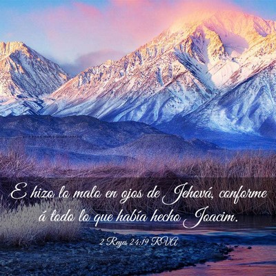 Picture 03 - 2 Reyes 24:19 RVA - E hizo lo malo en ojos de Jehová, conforme á - Bible Verse Picture