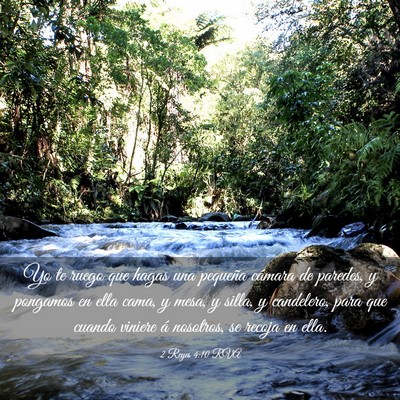 Picture 03 - 2 Reyes 4:10 RVA - Yo te ruego que hagas una pequeña cámara de - Bible Verse Picture
