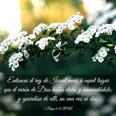 Picture 03 - 2 Reyes 6:10 RVA - Entonces el rey de Israel envió á aquel lugar - Bible Verse Picture