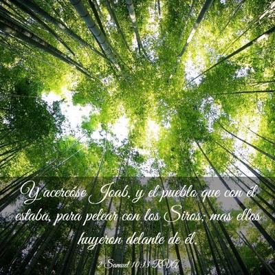 Picture 03 - 2 Samuel 10:13 RVA - Y acercóse Joab, y el pueblo que con él estaba, - Bible Verse Picture