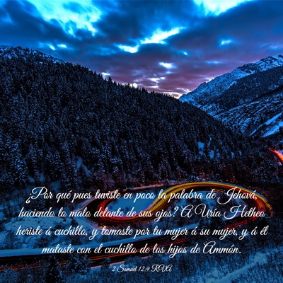 Picture 03 - 2 Samuel 12:9 RVA - ¿Por qué pues tuviste en poco la palabra de - Bible Verse Picture