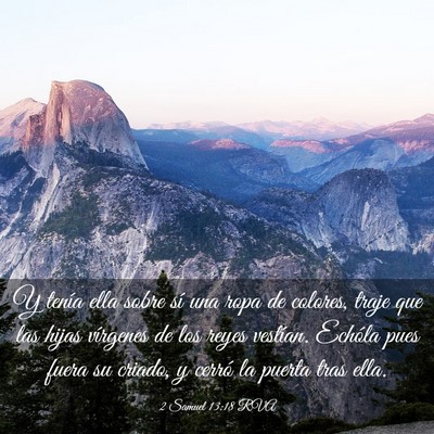 Picture 03 - 2 Samuel 13:18 RVA - Y tenía ella sobre sí una ropa de colores, - Bible Verse Picture