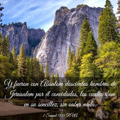 Picture 03 - 2 Samuel 15:11 RVA - Y fueron con Absalom doscientos hombres de - Bible Verse Picture