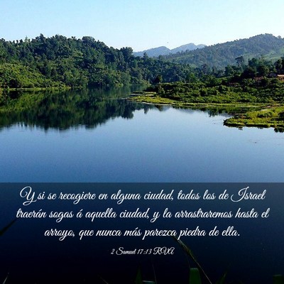 Picture 03 - 2 Samuel 17:13 RVA - Y si se recogiere en alguna ciudad, todos los de - Bible Verse Picture