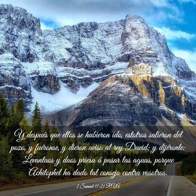 Picture 03 - 2 Samuel 17:21 RVA - Y después que ellos se hubieron ido, estotros - Bible Verse Picture