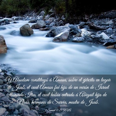 Picture 03 - 2 Samuel 17:25 RVA - Y Absalom constituyó á Amasa, sobre el - Bible Verse Picture
