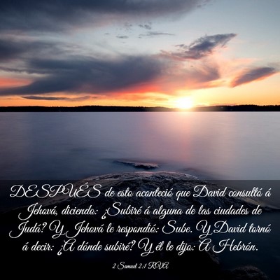 Picture 03 - 2 Samuel 2:1 RVA - DESPUÉS de esto aconteció que David consultó - Bible Verse Picture
