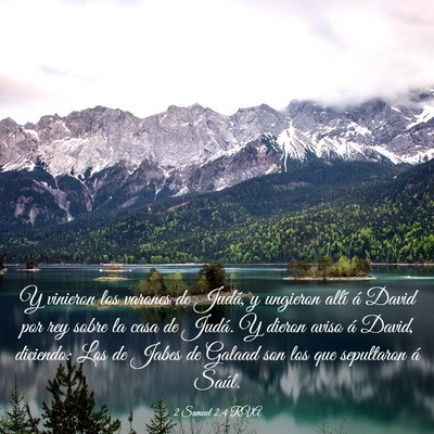 Picture 03 - 2 Samuel 2:4 RVA - Y vinieron los varones de Judá, y ungieron allí - Bible Verse Picture
