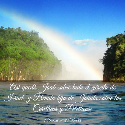 Picture 03 - 2 Samuel 20:23 RVA - Así quedó Joab sobre todo el ejército de - Bible Verse Picture