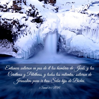 Picture 03 - 2 Samuel 20:7 RVA - Entonces salieron en pos de él los hombres de - Bible Verse Picture