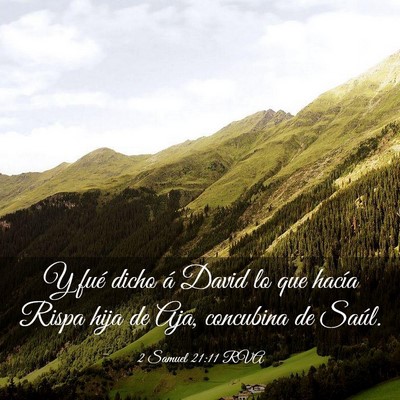 Picture 03 - 2 Samuel 21:11 RVA - Y fué dicho á David lo que hacía Rispa hija de - Bible Verse Picture