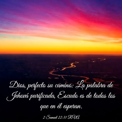 Picture 03 - 2 Samuel 22:31 RVA - Dios, perfecto su camino: La palabra de Jehová - Bible Verse Picture