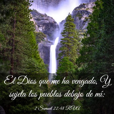 Picture 03 - 2 Samuel 22:48 RVA - El Dios que me ha vengado, Y sujeta los pueblos - Bible Verse Picture