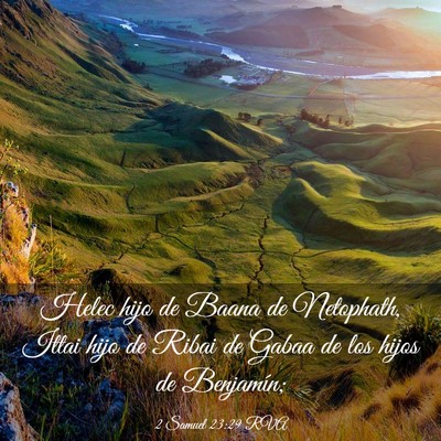 Picture 03 - 2 Samuel 23:29 RVA - Helec hijo de Baana de Netophath, Ittai hijo de - Bible Verse Picture