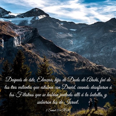 Picture 03 - 2 Samuel 23:9 RVA - Después de éste, Eleazar, hijo de Dodo de - Bible Verse Picture