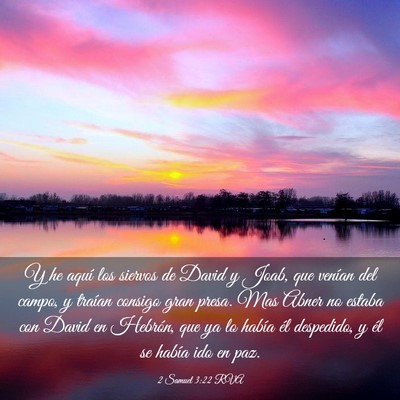 Picture 03 - 2 Samuel 3:22 RVA - Y he aquí los siervos de David y Joab, que - Bible Verse Picture