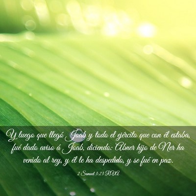 Picture 03 - 2 Samuel 3:23 RVA - Y luego que llegó Joab y todo el ejército que - Bible Verse Picture