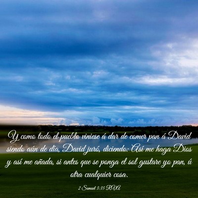 Picture 03 - 2 Samuel 3:35 RVA - Y como todo el pueblo viniese á dar de comer pan - Bible Verse Picture