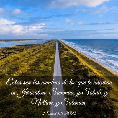 Picture 03 - 2 Samuel 5:14 RVA - Estos son los nombres de los que le nacieron en - Bible Verse Picture