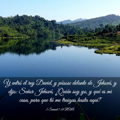 Picture 03 - 2 Samuel 7:18 RVA - Y entró el rey David, y púsose delante de - Bible Verse Picture