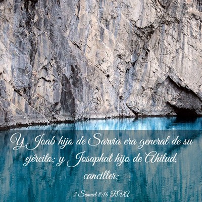 Picture 03 - 2 Samuel 8:16 RVA - Y Joab hijo de Sarvia era general de su - Bible Verse Picture