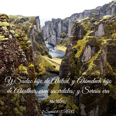 Picture 03 - 2 Samuel 8:17 RVA - Y Sadoc hijo de Ahitud, y Ahimelech hijo de - Bible Verse Picture