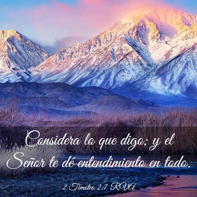Picture 03 - 2 Timoteo 2:7 RVA - Considera lo que digo; y el Señor te dé - Bible Verse Picture