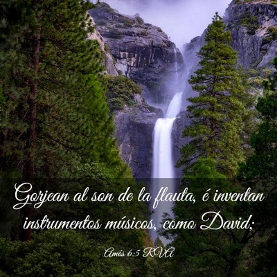 Picture 03 - Amós 6:5 RVA - Gorjean al son de la flauta, é inventan - Bible Verse Picture