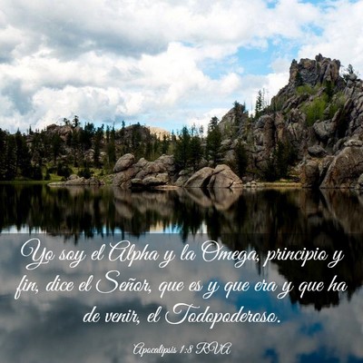 Picture 03 - Apocalipsis 1:8 RVA - Yo soy el Alpha y la Omega, principio y fin, dice - Bible Verse Picture