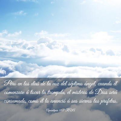 Picture 03 - Apocalipsis 10:7 RVA - Pero en los días de la voz del séptimo ángel, - Bible Verse Picture