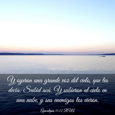 Picture 03 - Apocalipsis 11:12 RVA - Y oyeron una grande voz del cielo, que les - Bible Verse Picture