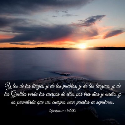 Picture 03 - Apocalipsis 11:9 RVA - Y los de los linajes, y de los pueblos, y de las - Bible Verse Picture